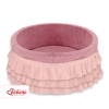 Ball-pit with frills without balls - pastel pink