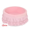 Ball-pit with frills without balls - pink