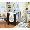 Bedding set 11-pcs with canopy (S60)- Teddy Bear Barnaba blau