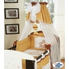 Bedding set 11-pcs with canopy (S60)- Teddy Bear Barnaba brown