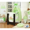 Bedding set 11-pcs with canopy (S60)- Teddy Bear Barnaba green