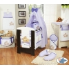 Bedding set 11-pcs with canopy (S70)- Teddy Bear Barnaba lilac