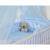 Bedding set 11-pcs with mosquito-net- Hanging Hearts blue