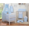 Bedding set 11-pcs with mosquito-net- Hanging Hearts blue
