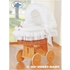 Bedding set 2-pcs for Moses Basket/Wicker crib no 58962-102 or 78962-102