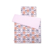 Bedding set 2pcs 100x135 Mini - gray-pink cats