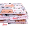 Bedding set 2pcs 100x135 Mini - gray-pink cats