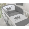 Bedding set 3pcs- Little Prince/Princess anthracite