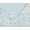 Bedding set 5-pcs bumper cases mosquito-net - blue butterflies
