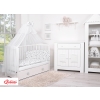 Bedding set 5-pcs bumper cases mosquito-net - clouds gray