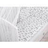 Bedding set 5-pcs bumper cases mosquito-net - clouds gray