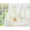 Bedding set 5-pcs bumper cases mosquito-net- Hanging Hearts cream