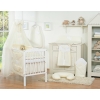 Bedding set 5-pcs bumper cases mosquito-net- Hanging Hearts cream