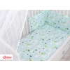 Bedding set 5-pcs bumper cases mosquito-net - lama mint