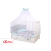 Bedding set 5-pcs bumper cases mosquito-net - rocking horses