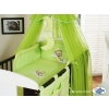 Bedding set 5-pcs bumper cases mosquito-net (S70)- Good night green