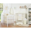 Bedding set 7-pcs with canopy- Hanging Hearts cream