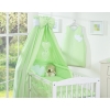 Bedding set 7-pcs with canopy- Hanging Hearts green