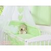 Bedding set 7-pcs with canopy- Hanging Hearts green
