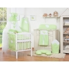 Bedding set 7-pcs with canopy- Hanging Hearts green