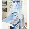 Bedding set 7-pcs with canopy (L60)- Teddy Bear Barnaba blue