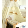 Bedding set 7-pcs with canopy (L60)- Teddy Bear Barnaba cream