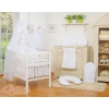 Bedding set 7-pcs with canopy- Little Prince/Princess white