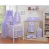 Bedding set 7-pcs with mosquito-net- Hanging Hearts lilac