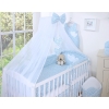 Bedding set 7-pcs with mosquito-net- Hanging Hearts little blue flowers