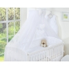 Bedding set 7-pcs with mosquito-net- Hanging Hearts white