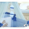 Bedding set 7-pcs with Mosquito-net (S60)- Teddy Bear Barnaba blue