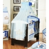 Bedding set 7-pcs with Mosquito-net (S60)- Teddy Bear Barnaba blue