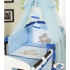 Bedding set 7-pcs with Mosquito-net (S60)- Teddy Bear Barnaba blue