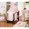 Bedding set 7-pcs with Mosquito-net (S60)- Teddy Bear Barnaba brown