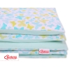 Bedding set for Baby Bed 2-pcs- blue butterflies