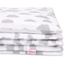 Bedding set for Baby Bed 2-pcs- clouds gray