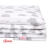 Bedding set for Baby Bed 2-pcs- clouds gray