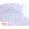 Bedding set for Baby Bed 2-pcs- gray -blue stars