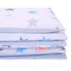 Bedding set for Baby Bed 2-pcs- gray -blue stars
