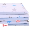 Bedding set for Baby Bed 2-pcs- gray -blue stars