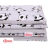 Bedding set for Baby Bed 2-pcs- gray panda