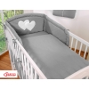 Bedding set for Baby Bed 2-pcs- Hanging Hearts anthracite