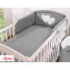 Bedding set for Baby Bed 2-pcs- Hanging Hearts anthracite