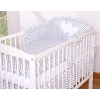 Bedding set for Baby Bed 2-pcs- Hanging Hearts black dots on white
