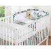 Bedding set for Baby Bed 2-pcs- Hanging Hearts brown stripes