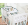 Bedding set for Baby Bed 2-pcs- Hanging Hearts brown stripes