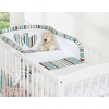 Bedding set for Baby Bed 2-pcs- Hanging Hearts brown stripes