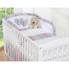 Bedding set for Baby Bed 2-pcs- Hanging Hearts lilac stripes