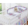 Bedding set for Baby Bed 2-pcs- Hanging Hearts lilac stripes