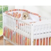 Bedding set for Baby Bed 2-pcs- Hanging Hearts orange stripes